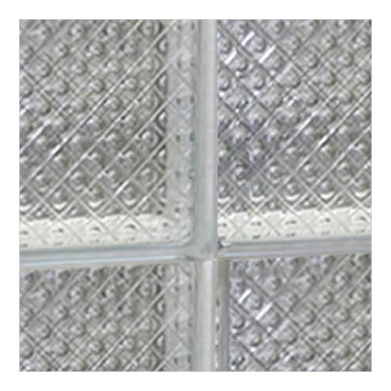 Spectre Window 31 in. x 23.25 in. Frameless Glass Block Replacement Window, Privacy Patterns - finish swatch