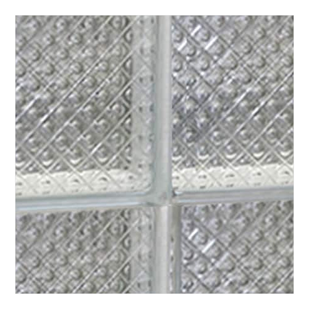 Spectre Window 31 in. x 23.25 in. Frameless Glass Block Replacement Window, Privacy Patterns - finish swatch