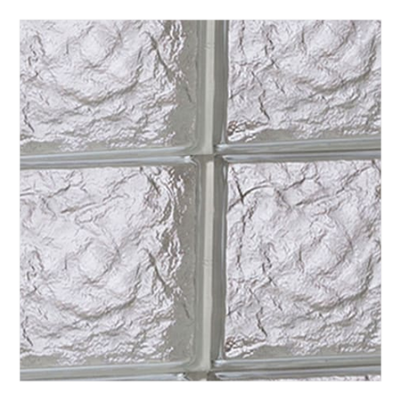 Spectre Window 31 in. x 23.25 in. Frameless Glass Block Replacement Window, Privacy Patterns - finish swatch