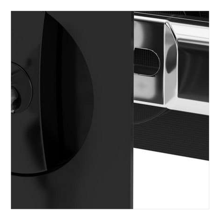 Door Axis Square Keyed Pocket Door Lock, Matte Black - finish swatch