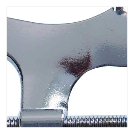 Door Axis Hinge Pin Door Stop for Hollow Core Doors, Polished Chrome, 5-Pack - finish swatch