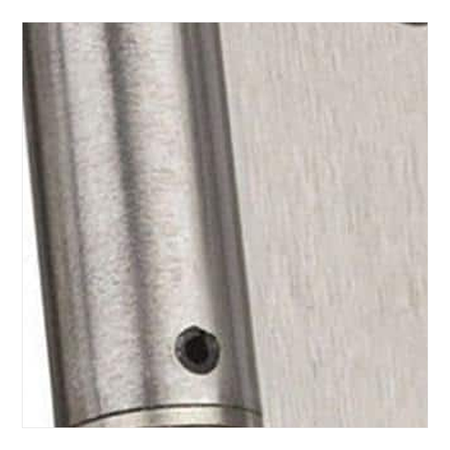 Door Axis 4 in Adjustable Spring Door Hinge, Satin Nickel, 2-Pack - finish swatch