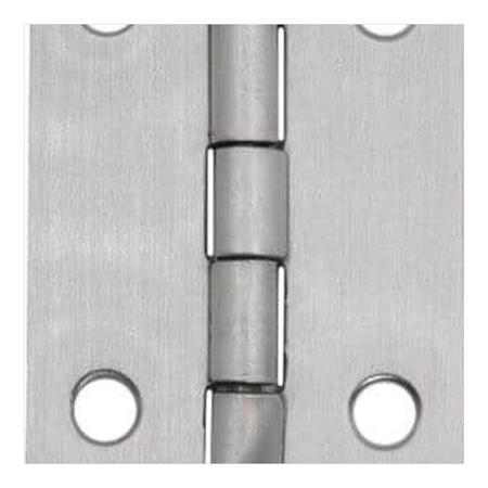 Door Axis 2 in Narrow Butt Hinge, Non-Removable Pin, Stainless Steel, 2-Pack - finish swatch