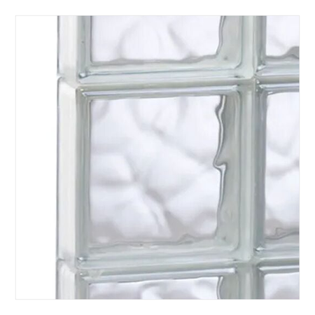 Spectre Window 31 in. x 23.25 in. Frameless Glass Block Replacement Window, Privacy Patterns - finish swatch