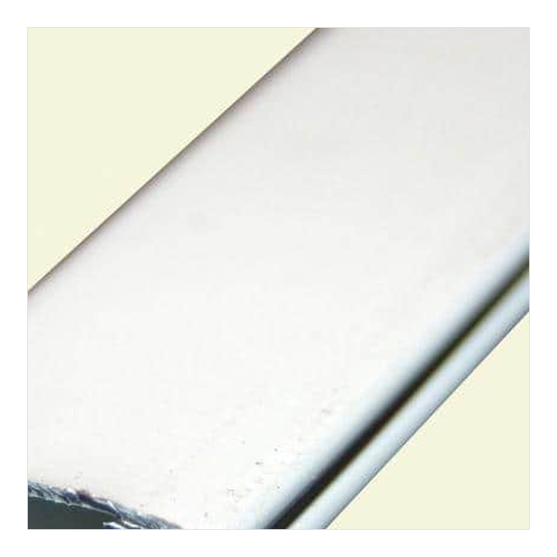 Door Axis 10 ft White Aluminum Kick Plate Channel - finish swatch