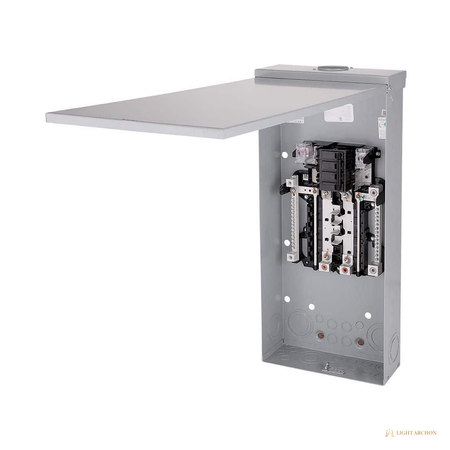 Light Archon Rampart 200A Plug-On Neutral Load Center - angle view