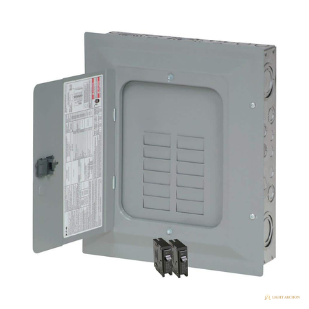 Light Archon Bulwark 125A Main Lug Load Center - angle view