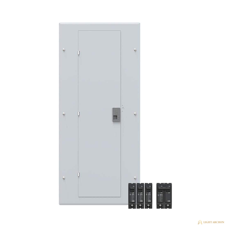 Light Archon Rampart 200A Plug-On Neutral Load Center - angle view