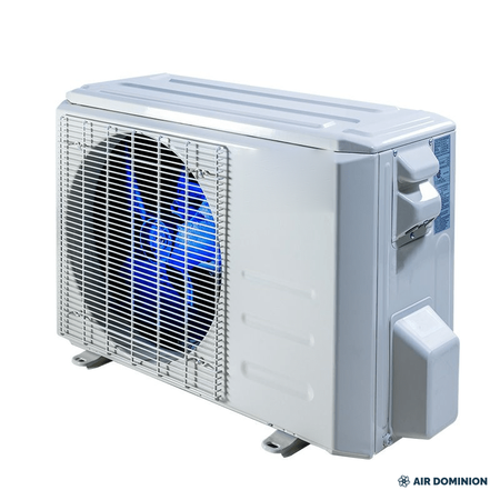Air Dominion 12,000 BTU 23.1 SEER2 Single Zone Wall-Mounted Mini Split Heat Pump System - detail view