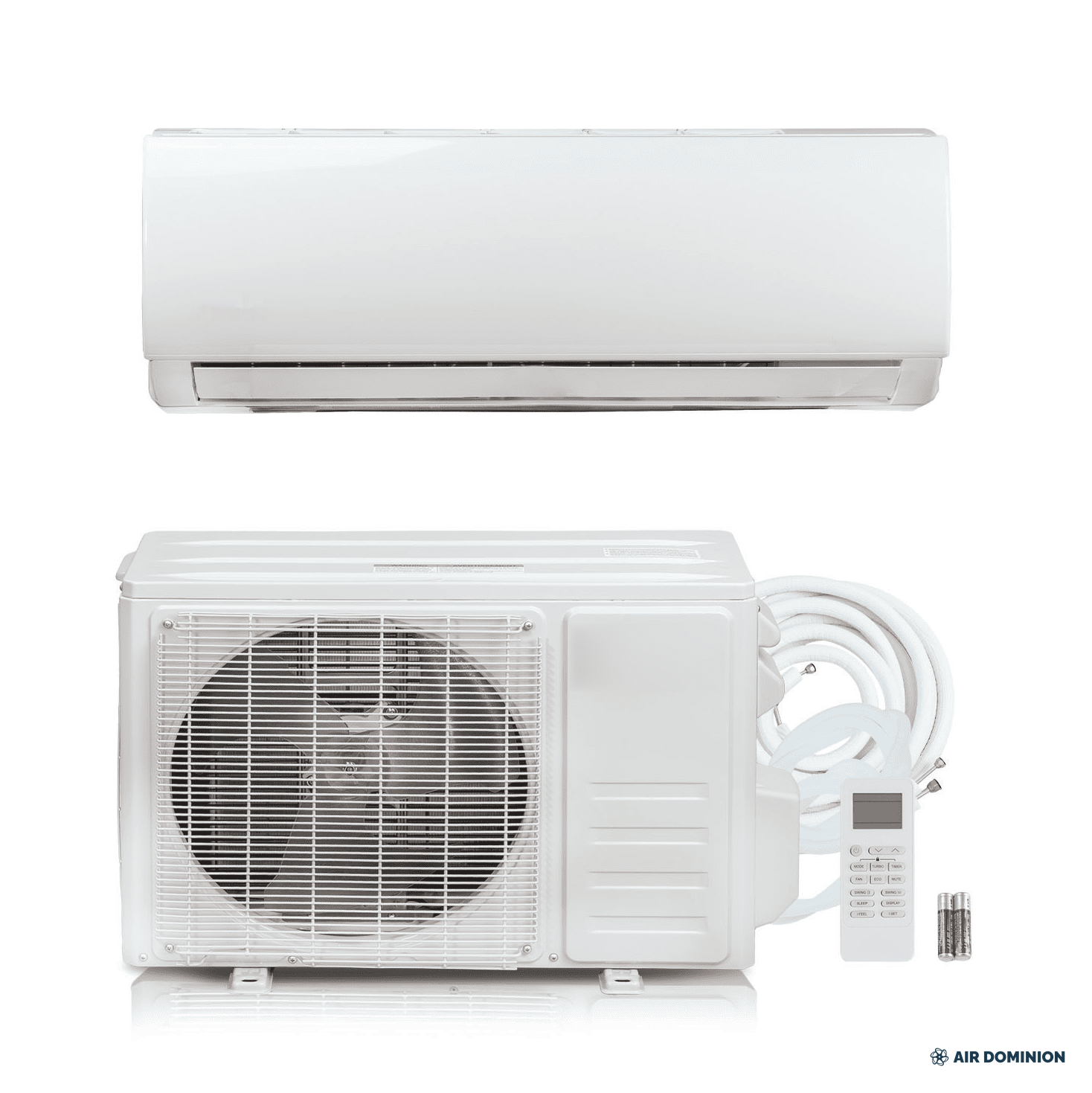 Air Dominion 12,000 BTU 21 SEER2 Single Zone Wall-Mounted Mini Split Heat Pump System - detail view
