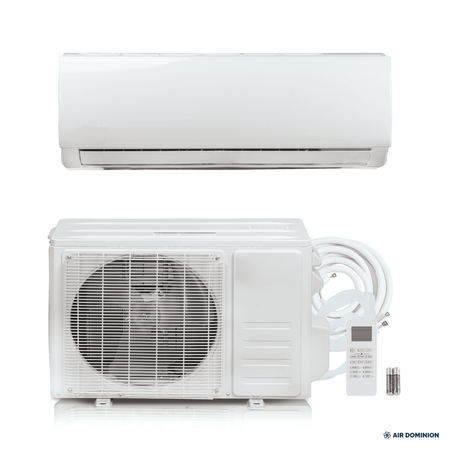 Air Dominion 12,000 BTU 21 SEER2 Single Zone Wall-Mounted Mini Split Heat Pump System - detail view