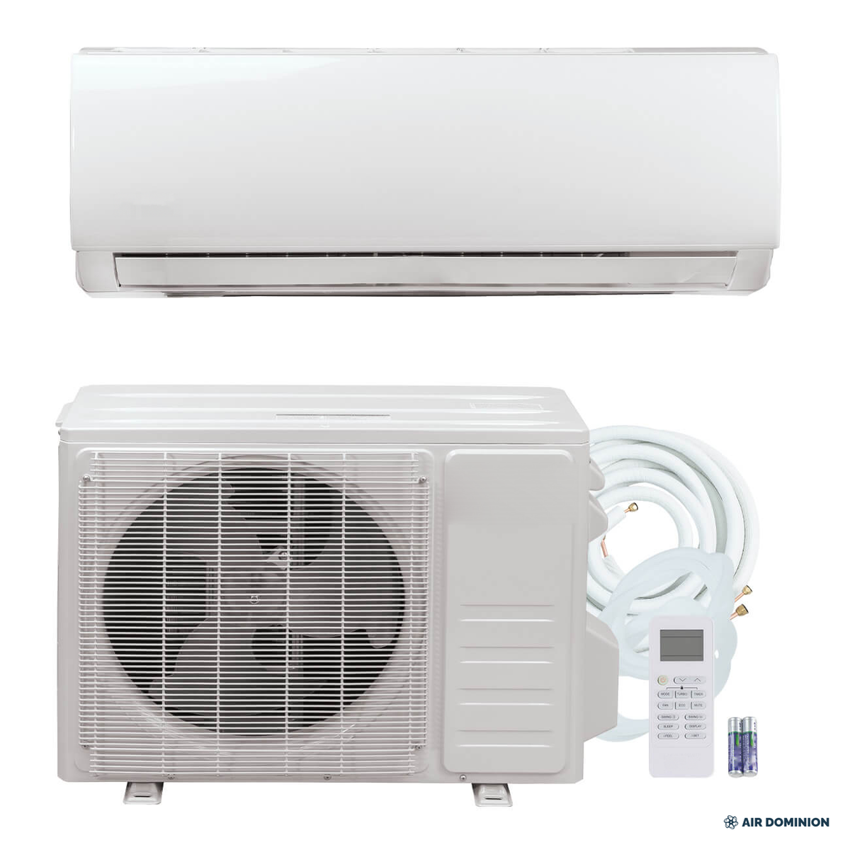 Air Dominion 18,000 BTU 21 SEER2 Single Zone Wall-Mounted Mini Split Heat Pump System - front view