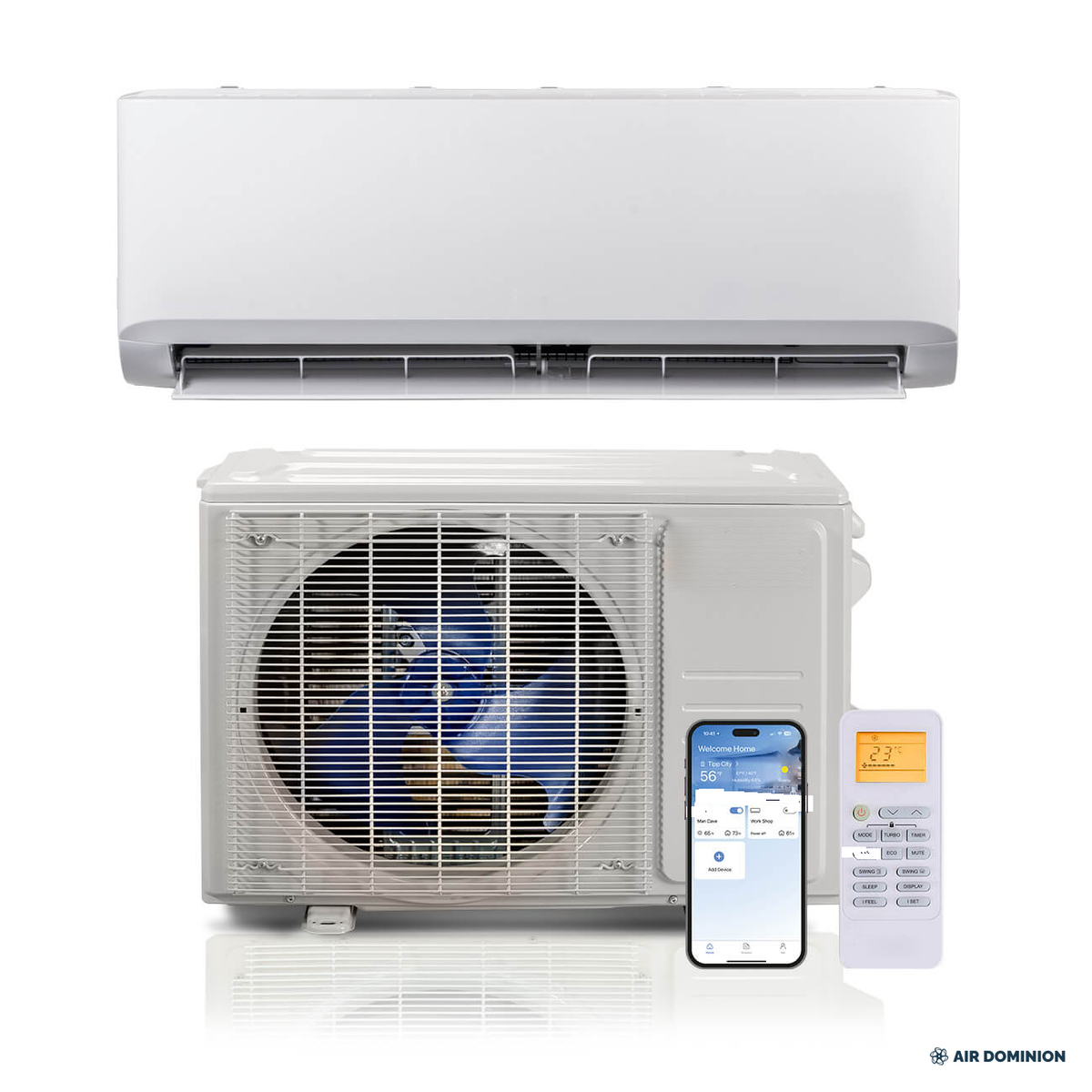 Air Dominion 18,000 BTU 24 SEER2 Single Zone Wall-Mounted Mini Split Heat Pump System - alternate view