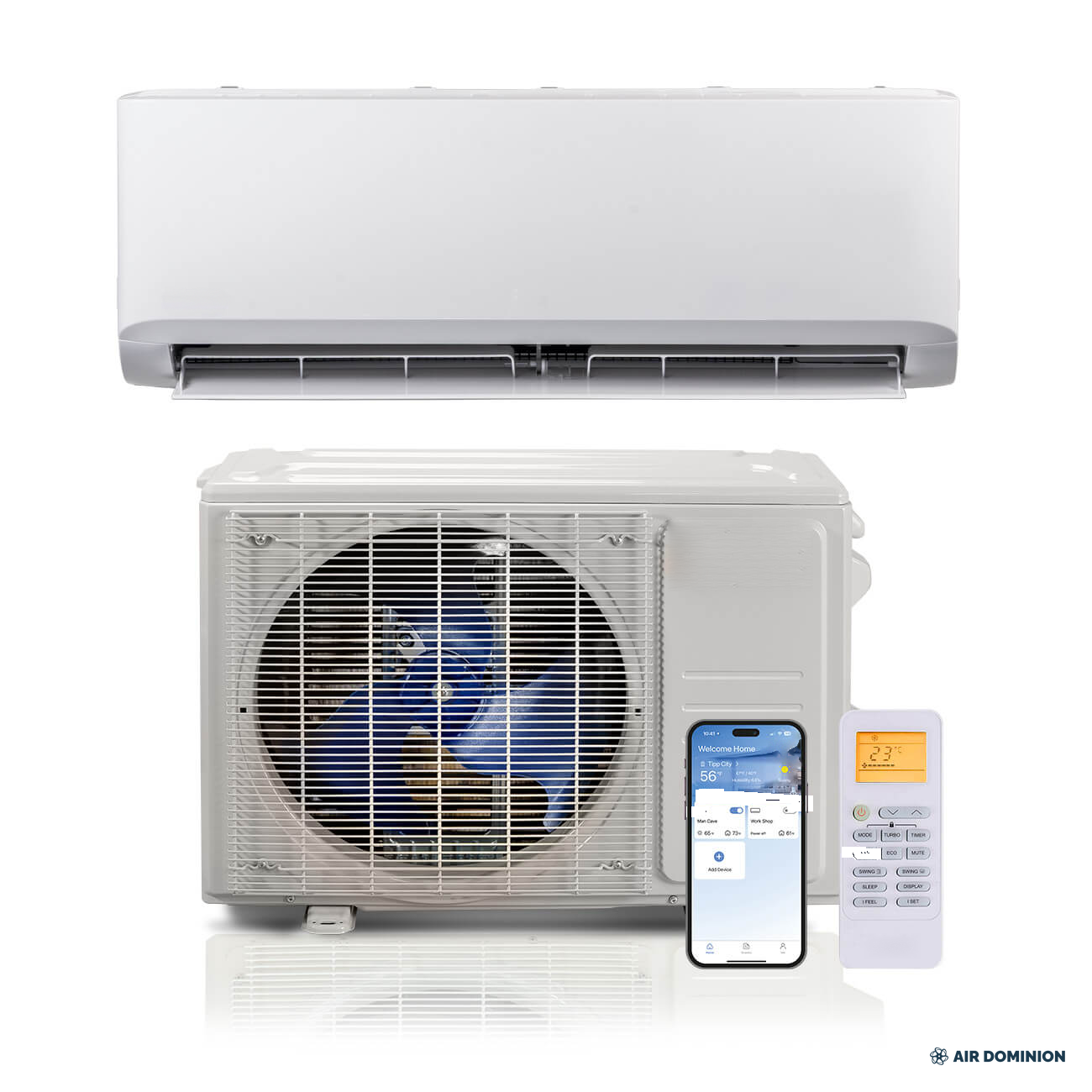 Air Dominion 18,000 BTU 24 SEER2 Single Zone Wall-Mounted Mini Split Heat Pump System - alternate view