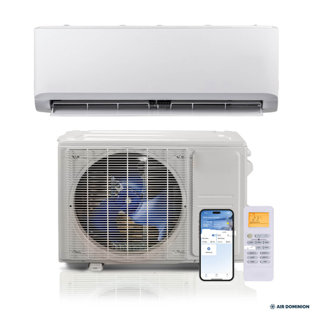 Air Dominion 18,000 BTU 24 SEER2 Single Zone Wall-Mounted Mini Split Heat Pump System - alternate view