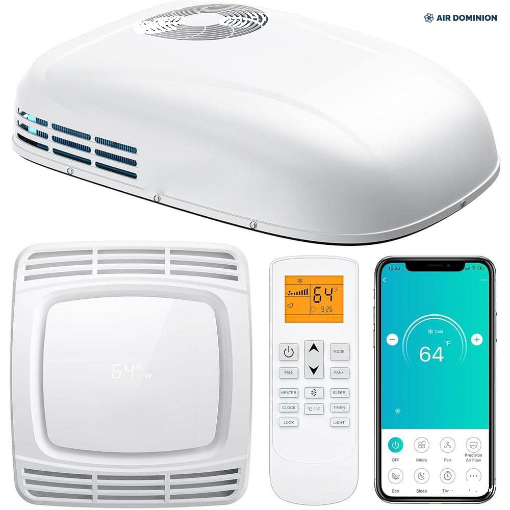 Air Dominion 13,500 BTU RV Rooftop Air Conditioner with Heat Pump - front view