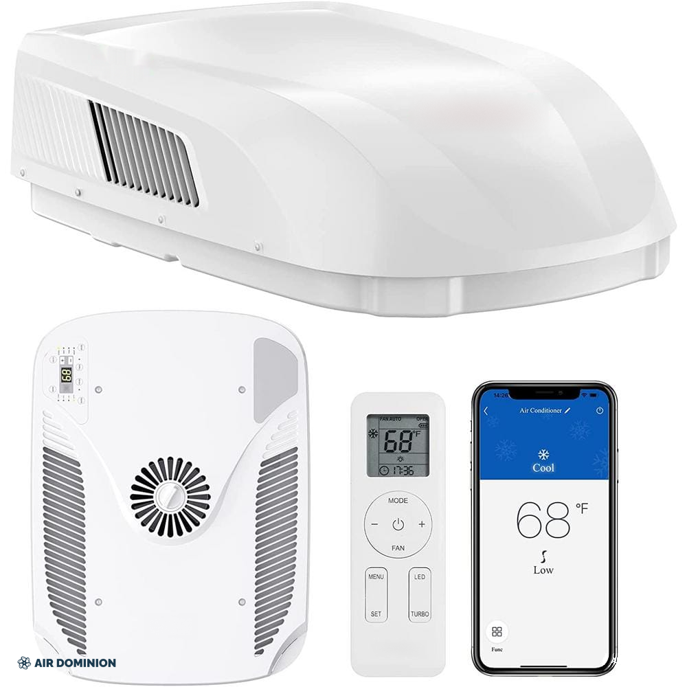 Air Dominion 15,000 BTU RV Rooftop Air Conditioner with Heat Pump - front view