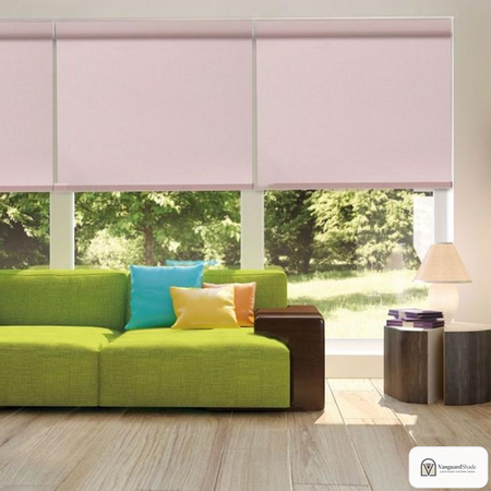 Vanguard Shade Motorized Roller Shade, Rechargeable, Custom Cut - detail view