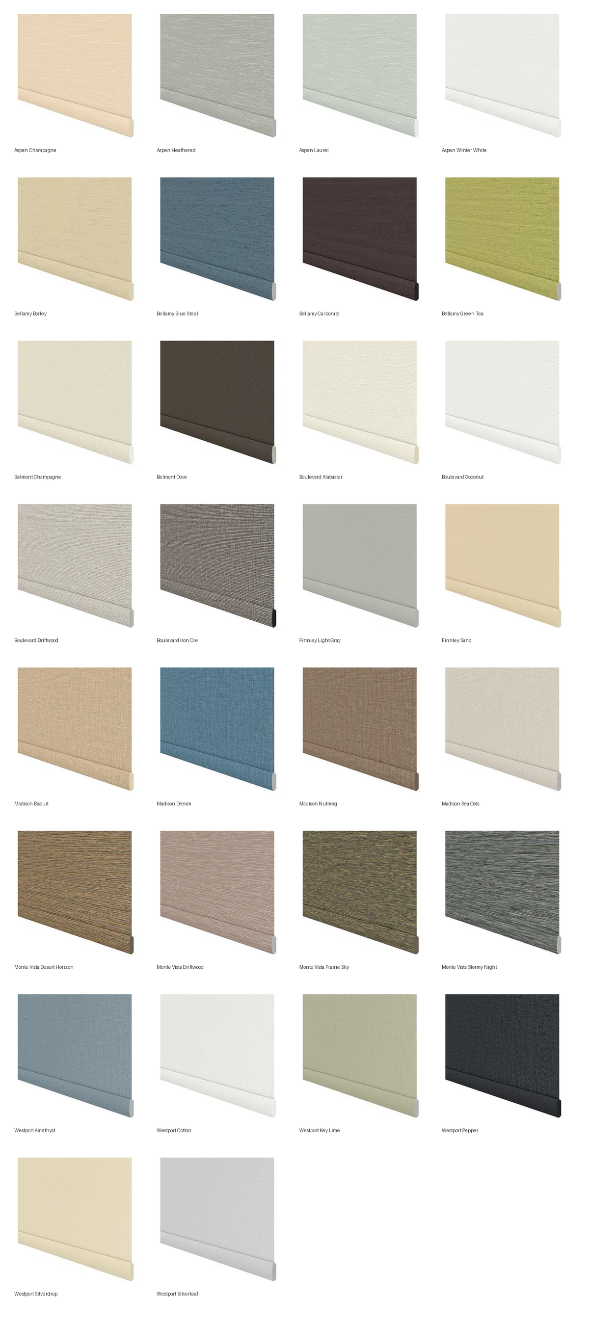 Vanguard Shade No Drill Roller Shade, Light Filtering, Custom Cut - colorway overview