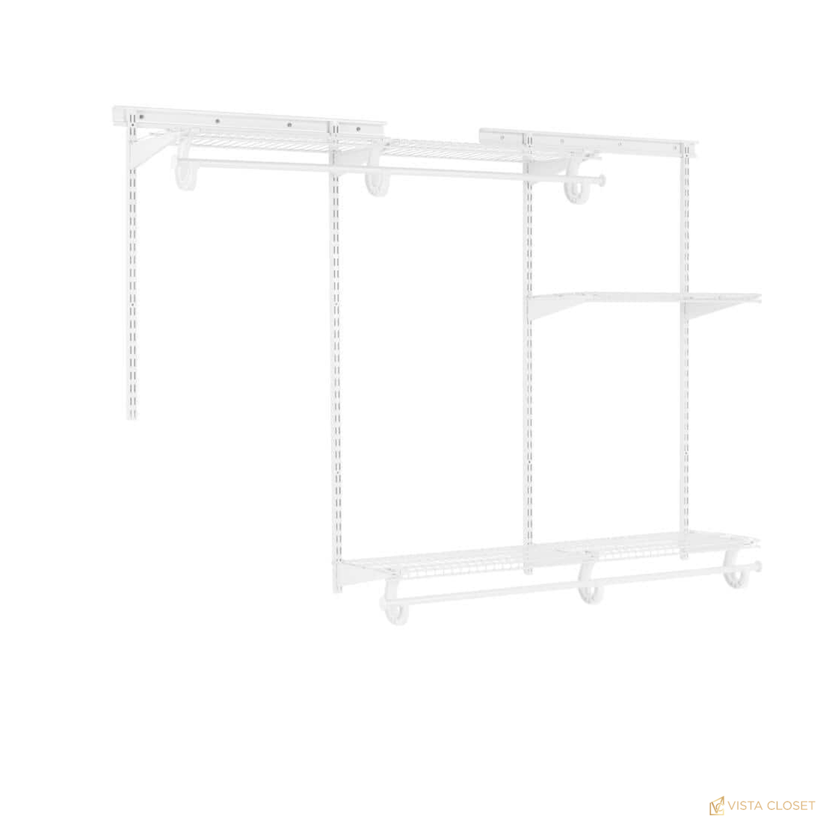 Vista Closet 5 ft to 8 ft Heavy-Duty Adjustable Steel Closet Kit - alternate view