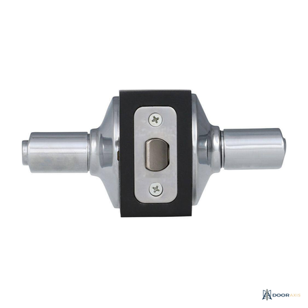 Door Axis Polished Chrome Bed and Bath Privacy Door Lever, Contemporary - panel and glazing detail