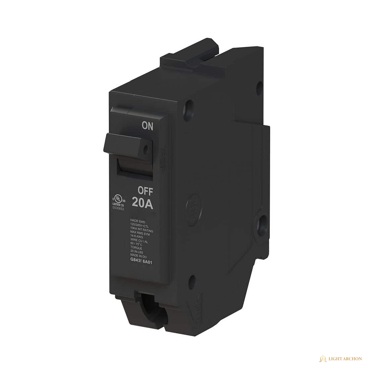 Light Archon Talos 20A Single-Pole Circuit Breaker - construction detail