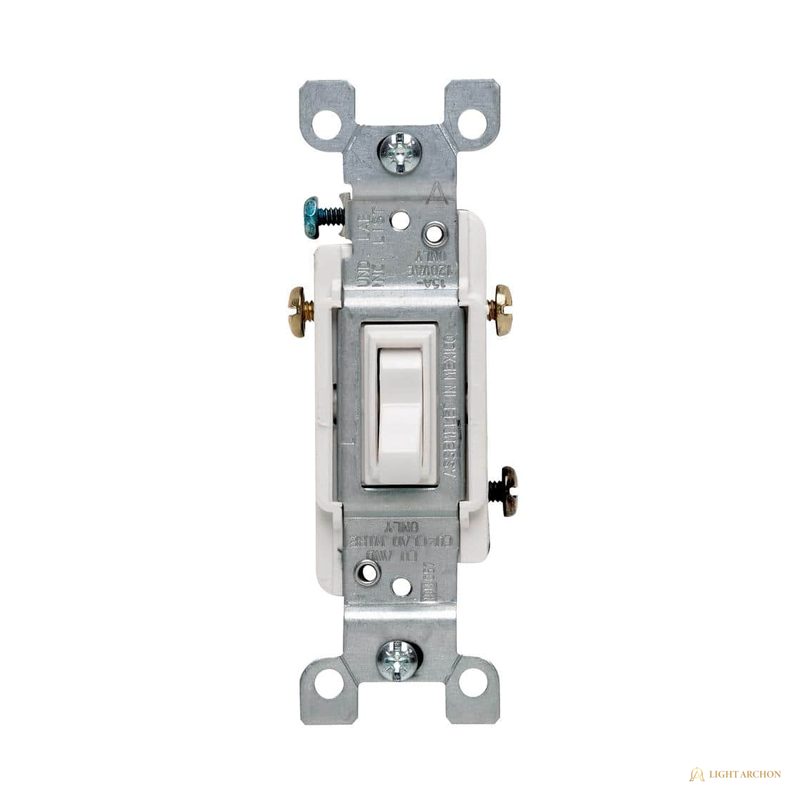Light Archon Atlas 15A Wall Switch - angle view