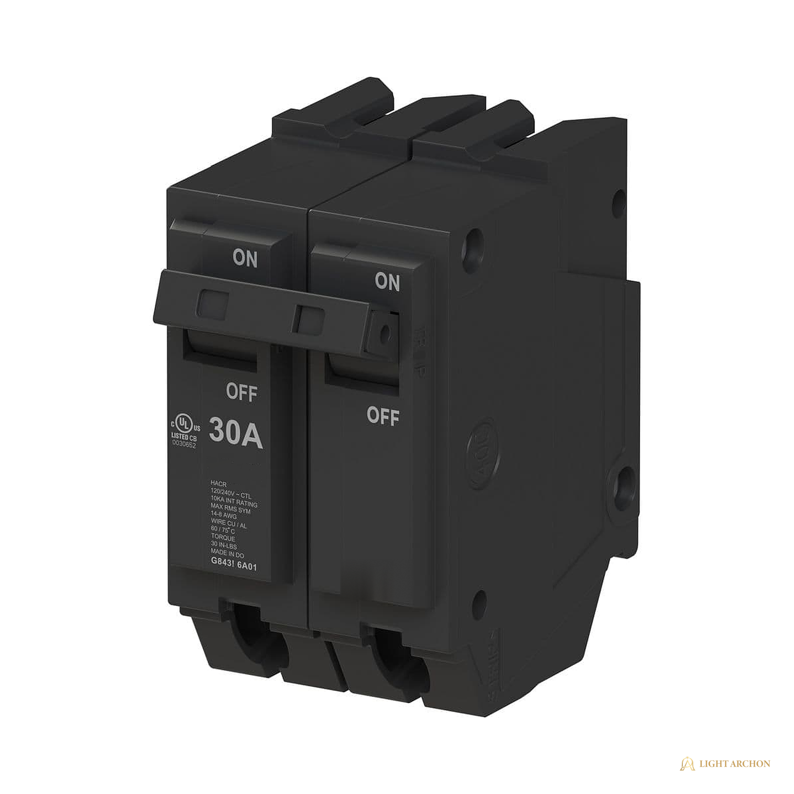 Light Archon Keystone 30A 2-Pole Circuit Breaker - construction detail