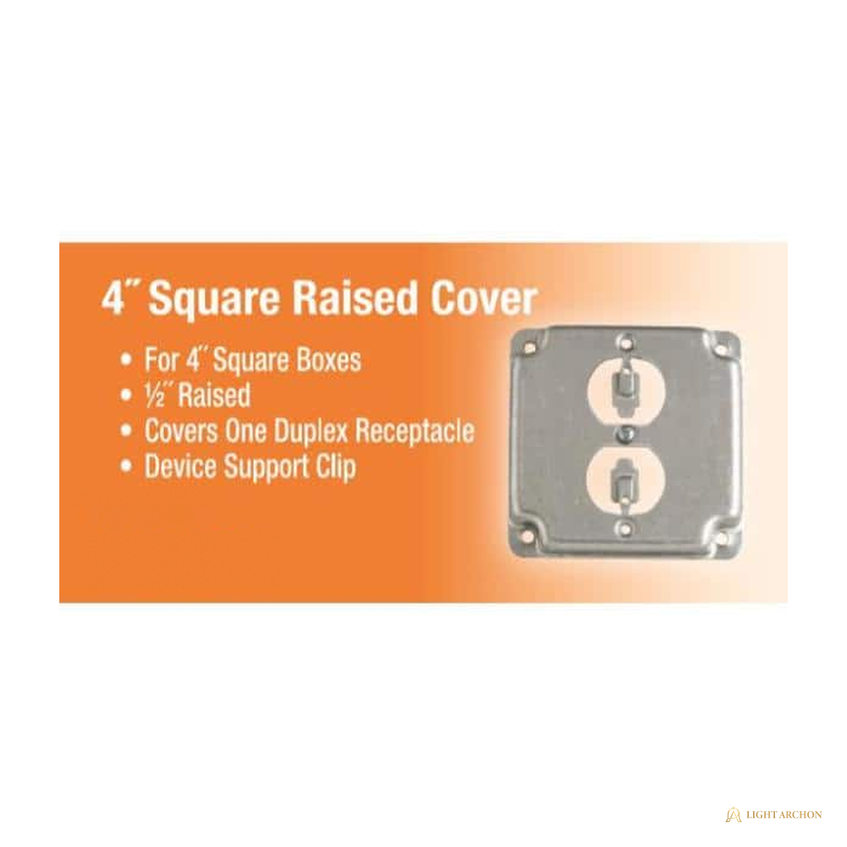 Light Archon RiseWorks Steel Covers for 4 in. Square Boxes - construction detail