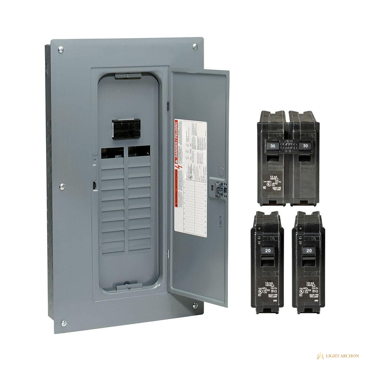Light Archon Cornerstone 100A Load Center - front view