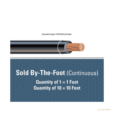 Light Archon Mainline 1/0 and 2/0 Stranded Copper THHN Feeder Wire - construction detail