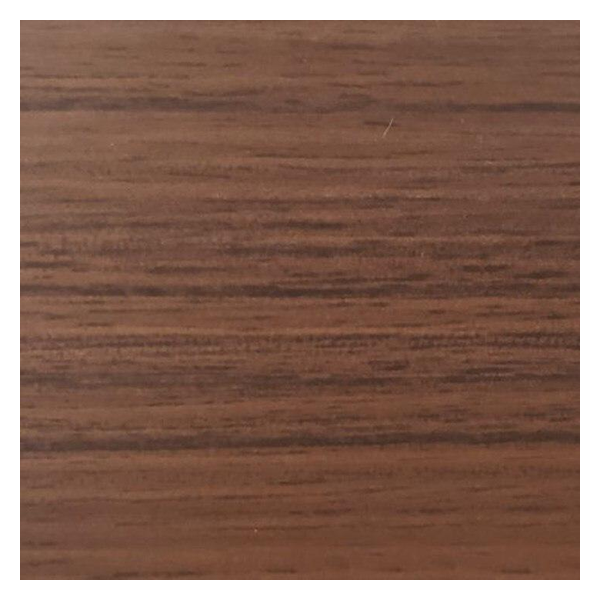 Vanguard Shade 2 in. Designer Routeless Faux Wood Blind, Custom Cut Width - Aged Teak colorway swatch