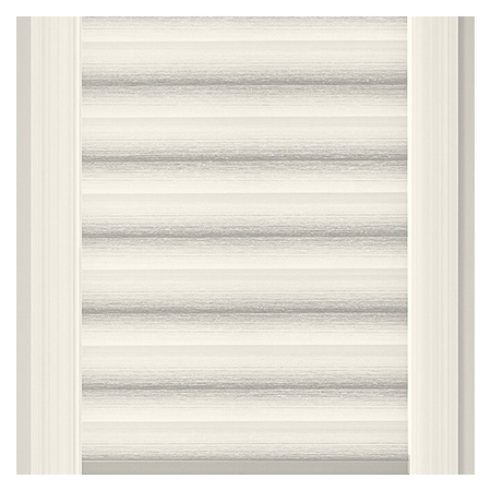 Vanguard Shade Motorized Zebra Shade, Rechargeable, Custom Cut - Alabaster colorway swatch