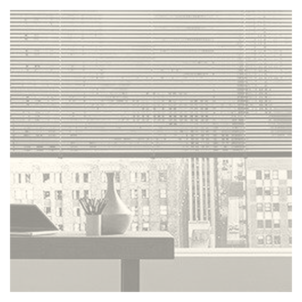 Vanguard Shade 1 in. Cordless Aluminum Mini Blind, Custom Cut Width - Alabaster colorway swatch