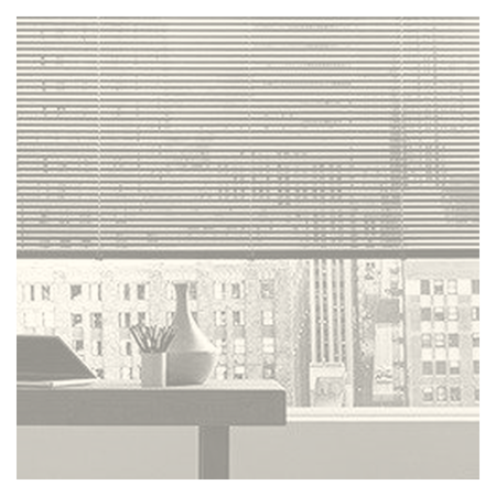 Vanguard Shade 1 in. Cordless Aluminum Mini Blind, Custom Cut Width - Alabaster colorway swatch