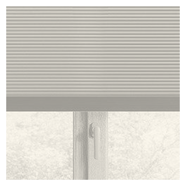 Vanguard Shade 1 in. Cordless Room Darkening Vinyl Mini Blind, Stock Sizes - Alabaster colorway swatch