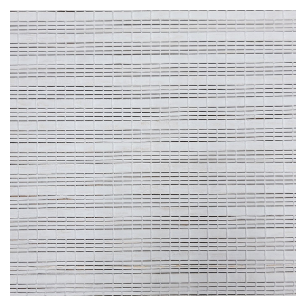 Vanguard Shade Cordless Woven Wood Shade, Natural Bamboo, Custom Cut - Bahia Whitesand colorway swatch