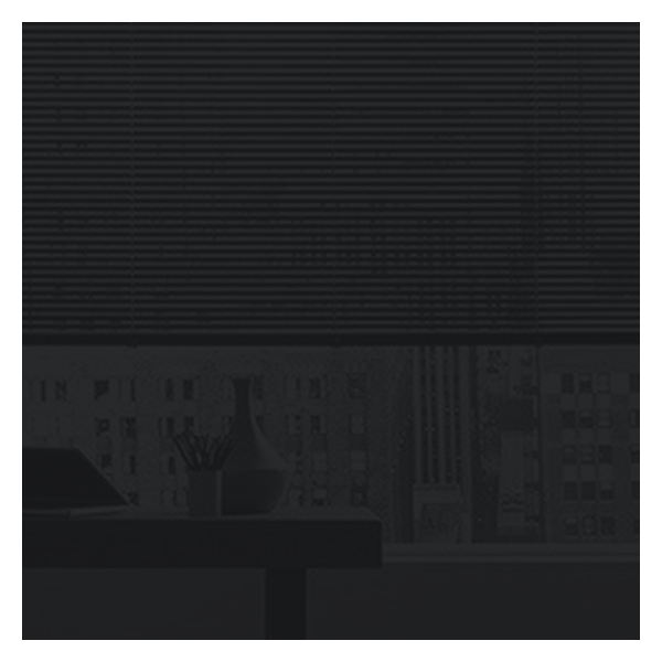 Vanguard Shade 1 in. Cordless Aluminum Mini Blind, Custom Cut Width - Black colorway swatch