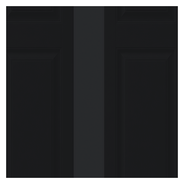 Vanguard Shade Raised Panel Vinyl Exterior Shutter Pair, Stock Heights - Black colorway swatch