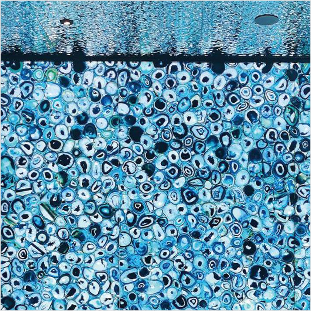 Prezio Stone Agate Gemstone Surface Program - blu finish swatch