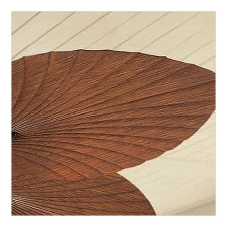 Light Archon Palmetto 52 in. Damp-Rated DC Ceiling Fan with Palm Leaf Blades, Light and Remote - construction detail