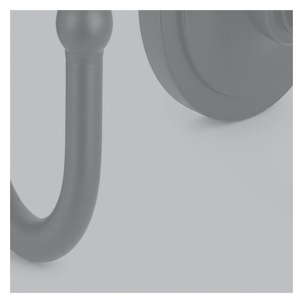 Vanguard Shade Steel Curtain Holdback Pair - Brushed Nickel colorway swatch