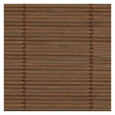 Vanguard Shade Woven Wood Shade, Natural Bamboo, Custom Cut - Capri Walnut colorway swatch
