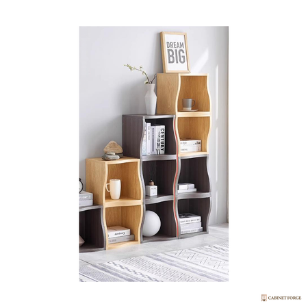 Cabinet Forge Arc Cube Modular Bookcase - front view