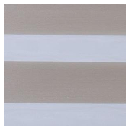 Vanguard Shade Zebra Dual Layer Shade, Cordless, Custom Cut - Chalet Champagne colorway swatch