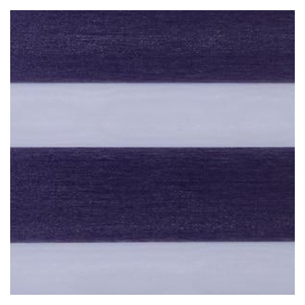 Vanguard Shade Zebra Dual Layer Shade, Cordless, Custom Cut - Chalet Indigo colorway swatch