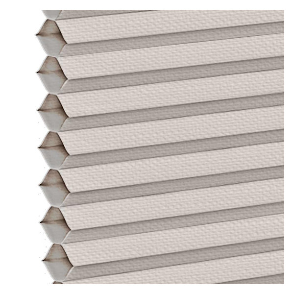 Vanguard Shade Motorized Cellular Shade, Rechargeable, Custom Cut - Chalk colorway swatch