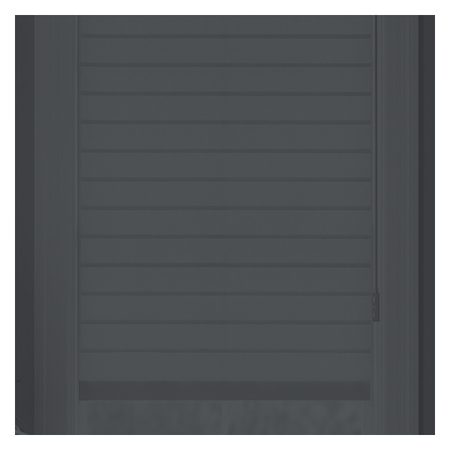 Vanguard Shade Horizontal Sheer Shade, Light Filtering, Custom Cut - Charcoal colorway swatch