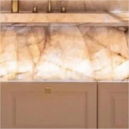 Prezio Stone Translucent Quartzite Slab Program - cwq finish swatch