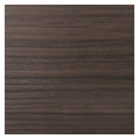 Vanguard Shade 2 in. Designer Routeless Faux Wood Blind, Custom Cut Width - Dark Walnut colorway swatch